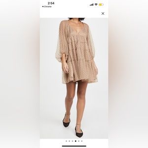 Staud mini polka dot dress